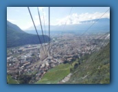 Seilbahnfahrt, Bozen von oben